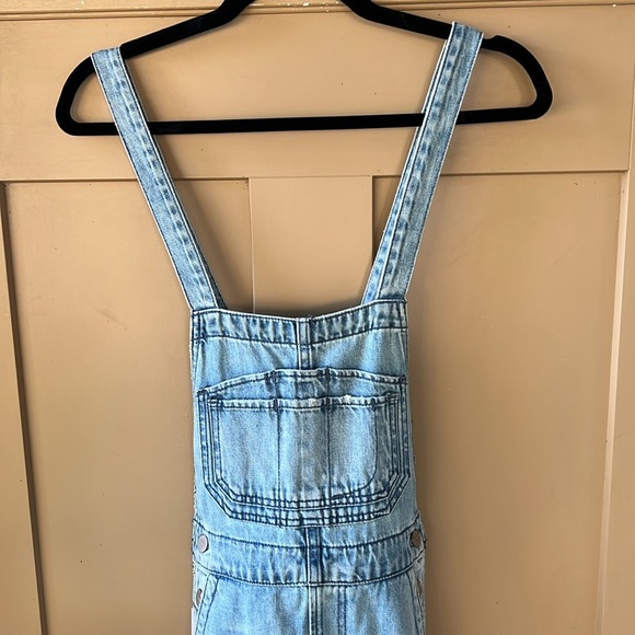 Joe’s Jeans New w Tag Wide Leg Denim Bib Overalls Captivate Wash XS - Picture 3 of 15